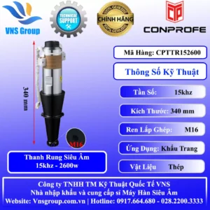 Máy Hàn Siêu Âm 15khz 2600w Búa Hàn 110mm x 20mm